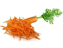 Морковь тертая и целая
